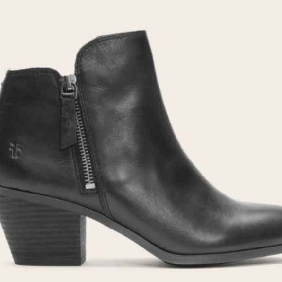 Frye Judith Zip Bootie- Black - Picture 7 of 10